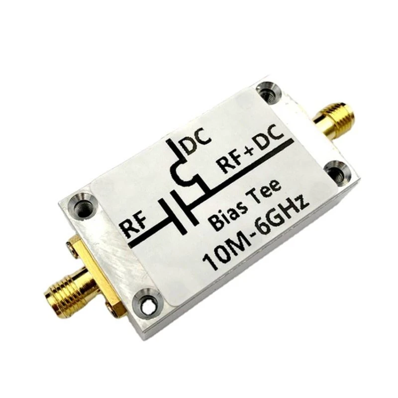 

10MHz-6GHz RF Feeder DC Block Bias Tee SMA Connector DIY Accessories For Broadband Amplifiers