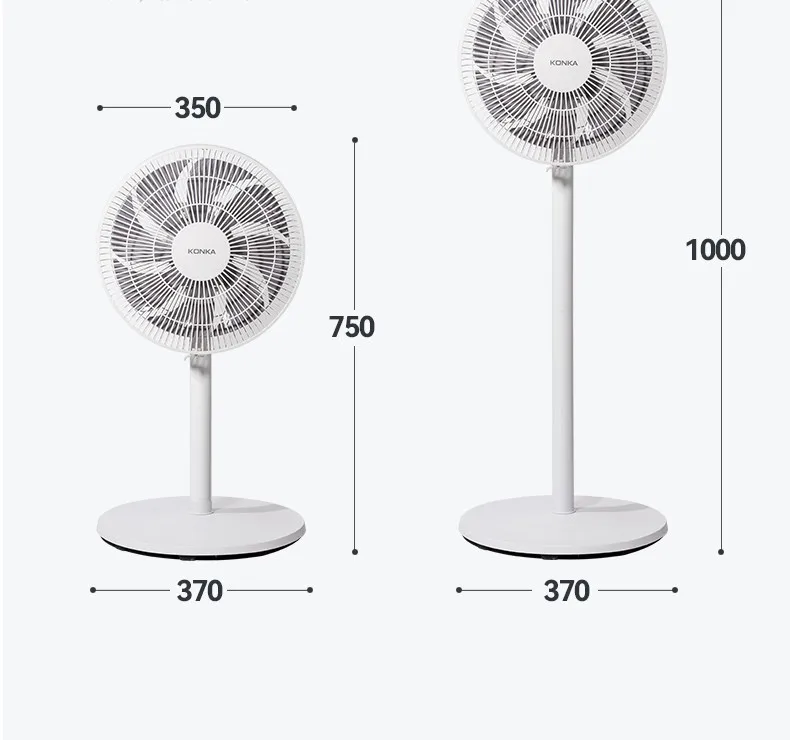 2022 konka beste Qualität 3-fach einstellbarer Lüfter Sommer Boden stehender elektrischer Lüfter für zu Hause