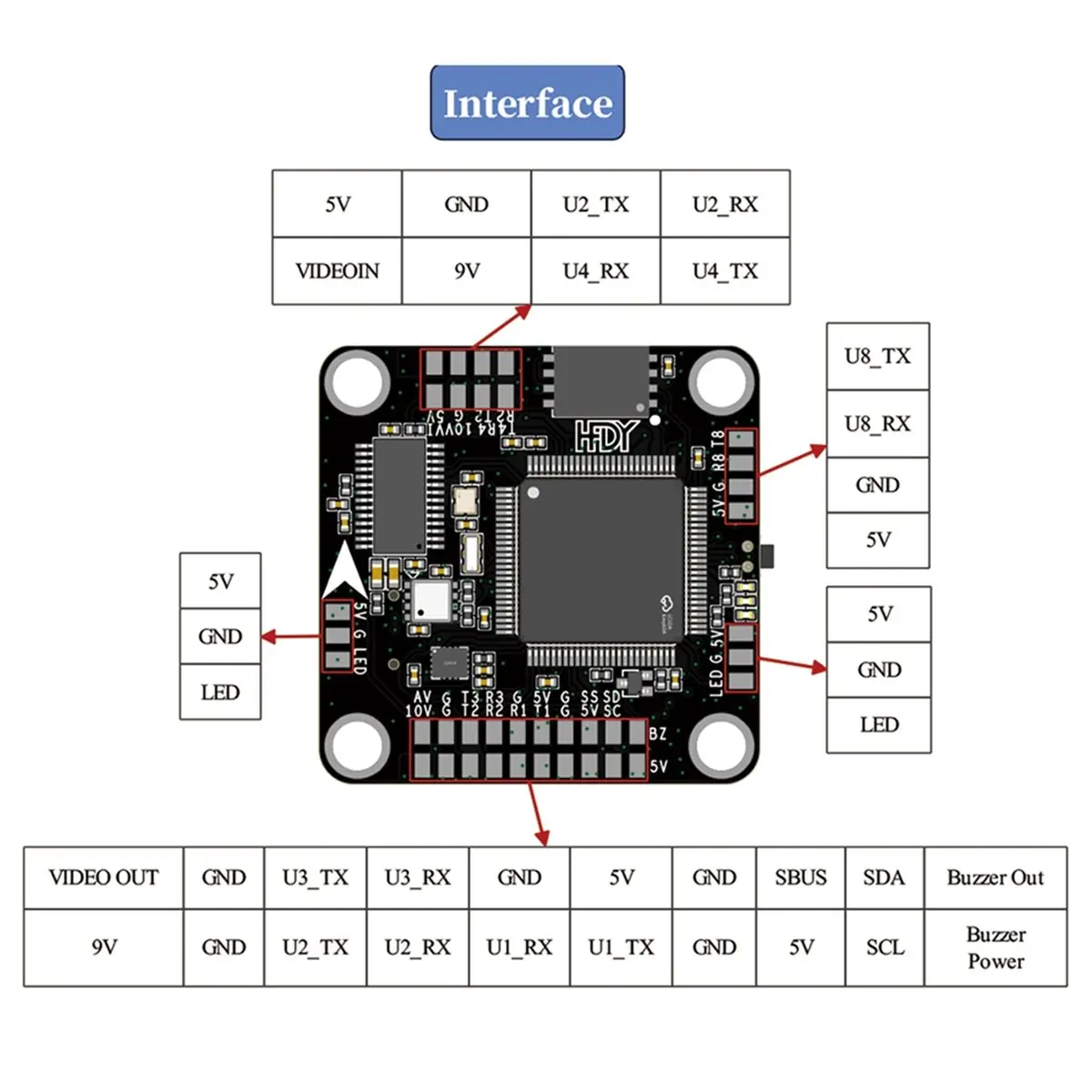 A10R FC435 Flight Controller ESC62A 4 In1 AM32 ESC Stacks for RC FPV Racer Drone STF43562