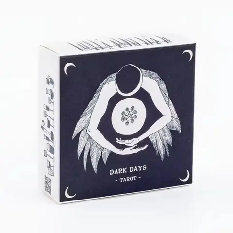 Dark Days 타로 78 카드 데크(PDF 가이드북 포함) 신성한 여성 에너지 점 파티 보드 게임에서 영감을 받음 7.6*7.6cm