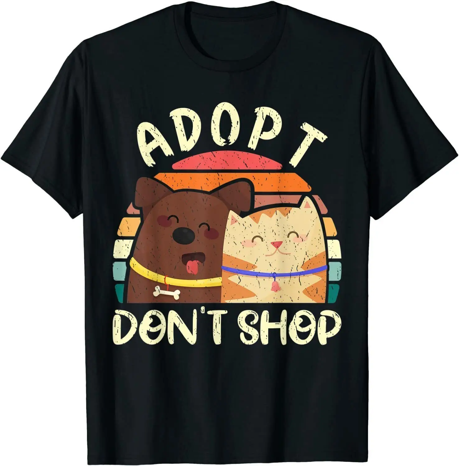 

Funny Adopt Don't Shop Adoption For Pet Cat And Dog Lovers T-Shirt Gift