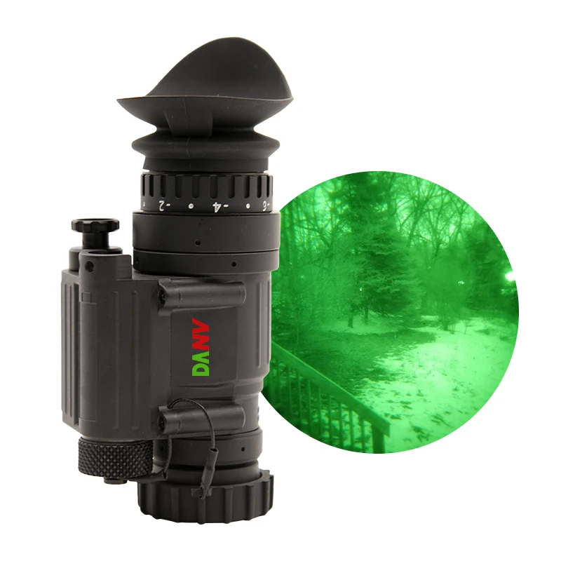 Multipurpose Helmet Green Phosphor FOM1600 High Resolution Infrared NVG Camera Night Vision Monocular Scope