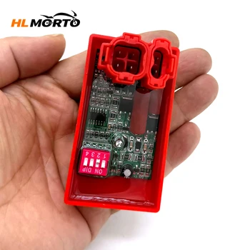 Ac速度制限のあるディップスイッチ、レースcdi 6ピン、xlr125、xl125、tian 92-02、s ml125、97-02、cbx200、xr200、nx150、crf230用の4000-12000rpm