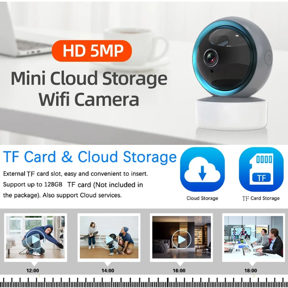 Tuya WIFI PTZ-камера 1080P HD Крытая радионяня Умный дом Беспроводное ночное видение P2P IP-камеры видеонаблюдения