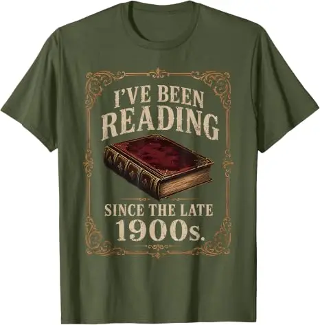 Ich habe seit den späten 1900er Jahren gerne gelesen - Lustiges Buchliebhaber-T-Shirt Y2K Vintage Reader Grafik-Spruch-T-Shirt Kleidung für Frauen Männer Geschenk – Detail 9