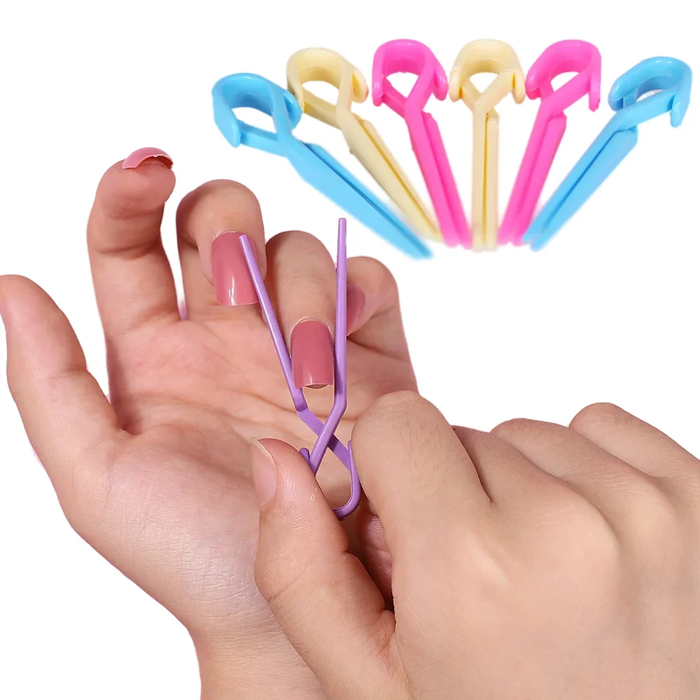 

10pcs Nail Care Clip Polish Spill Proof Model Polish Glue Overflow Nail Art Forms Tool Clip French Apply Uv Gel Protect Finger