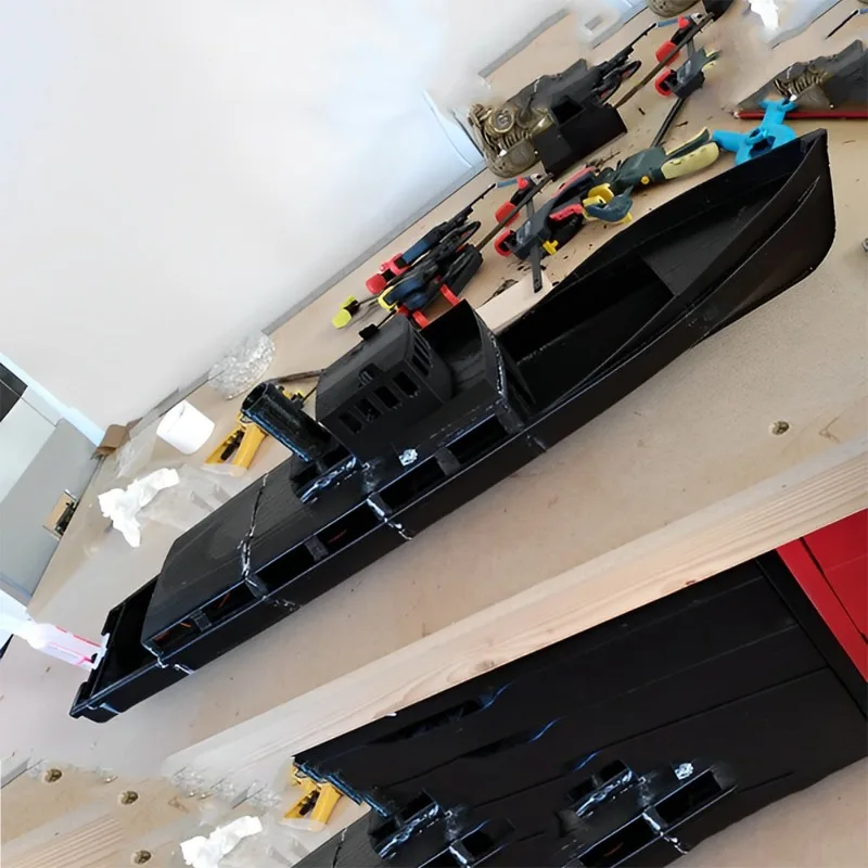 RC 보트 60cm 로맨틱 소형 페리 원격 제어 보트 고정밀 3D 프린팅 성형 RC 보트 키트 성인용 장난감