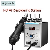 700W Hot Air Rework SMD Soldering Station With Heat Gun Set Temperature LED Screen Display For Electronics Repairs 858D