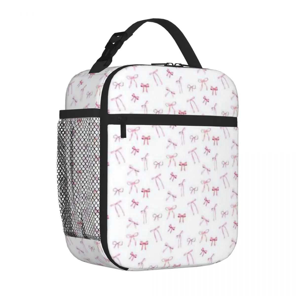 Bestselling Pink Ribbon Bows Military Style Commuter Lunch Bag Kids School Sports Lunch Bag