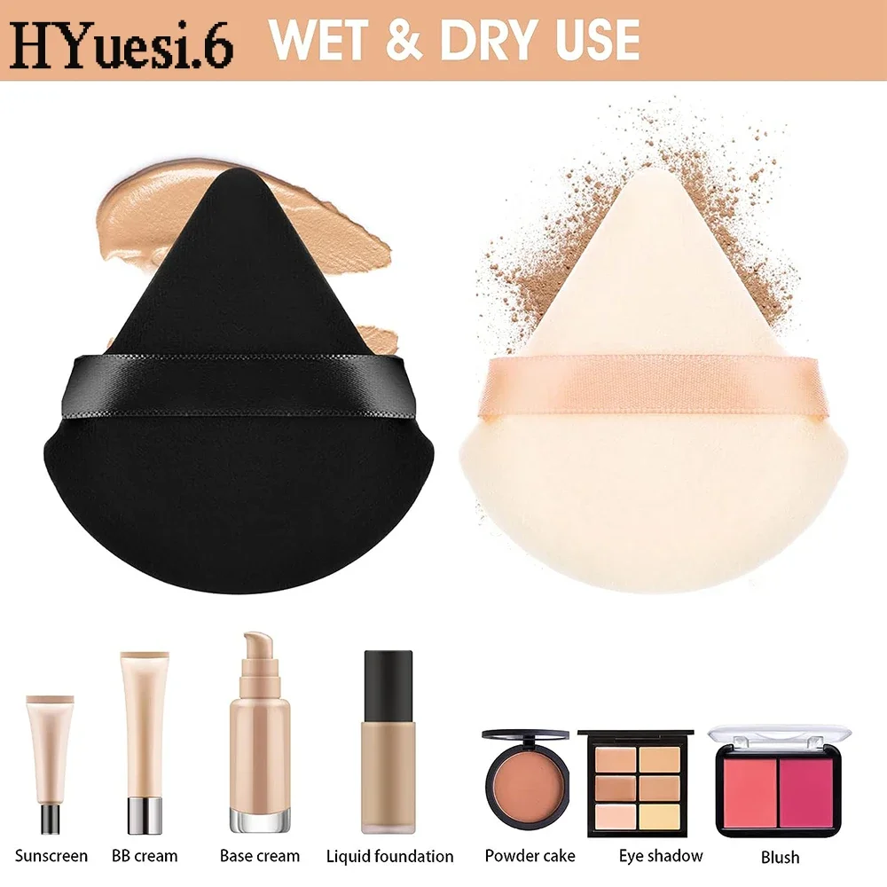 1pc samt dreieckige Puder quaste nass trocken verwendet wasch bar weich Make-up Schwamm Werkzeug für Foundation Powder Rouge