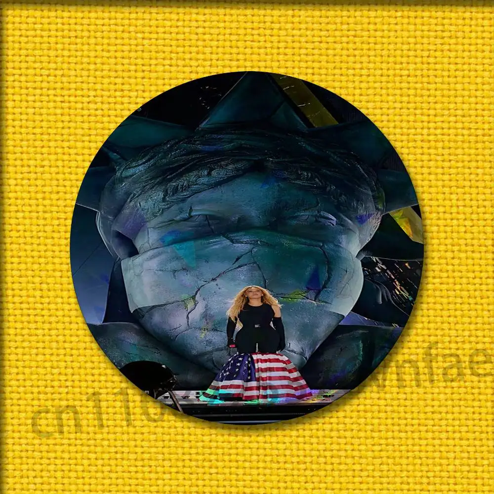 B-بيونسيه كاوبوي كارتر عصير الليمون شارات 75 مللي متر 25 مللي متر 44 مللي متر 32 مللي متر 58 مللي متر دبوس مستدير بروش تذكارية الملابس تأثيري هدية اكسسوارات #4