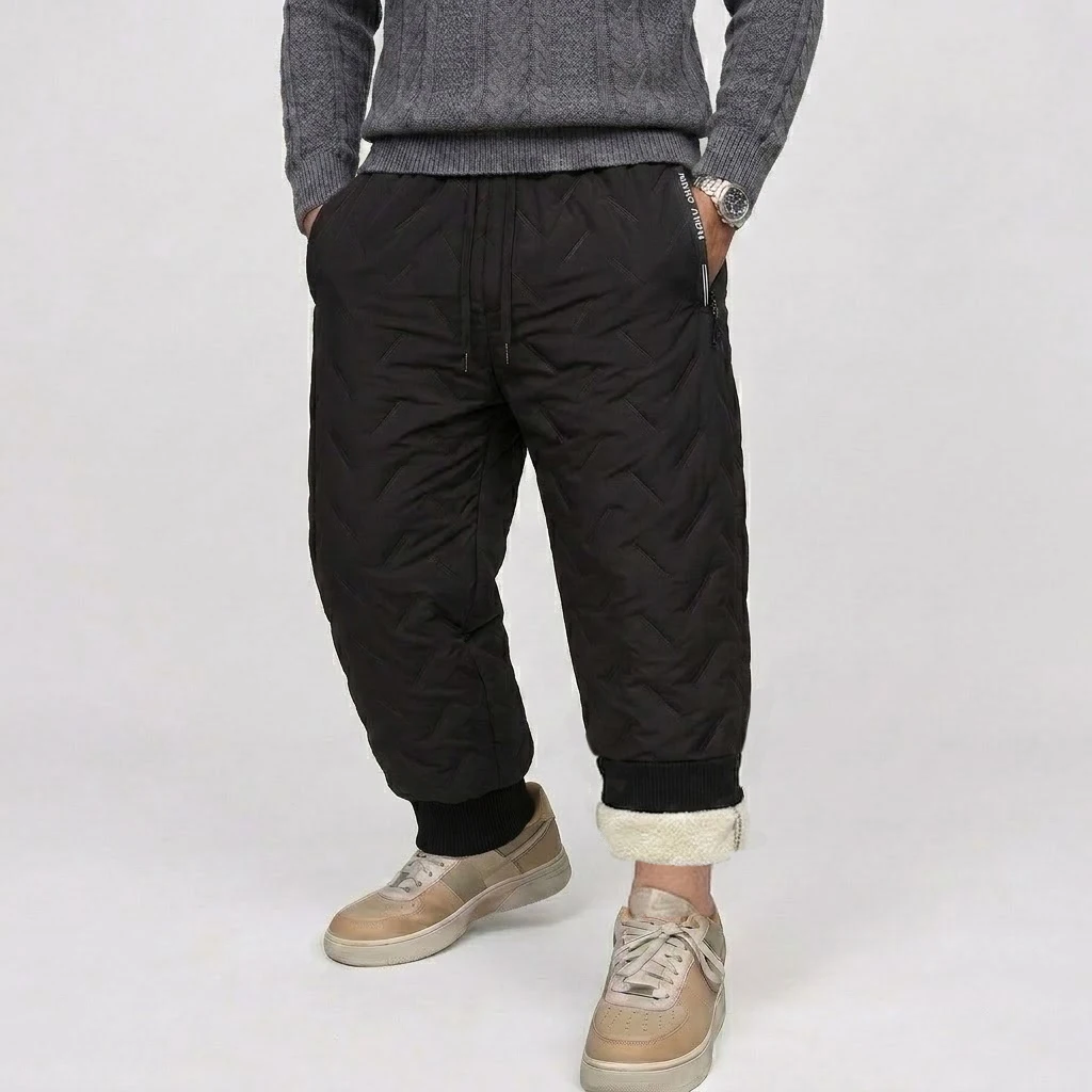 Neue Herren-Winterhose mit Sherpa-Fleece-Futter, Wasserdicht, Warm, Winddicht, Outdoor-Wanderhose, Softshell-Cargohose für kaltes Wetter – Detail 10