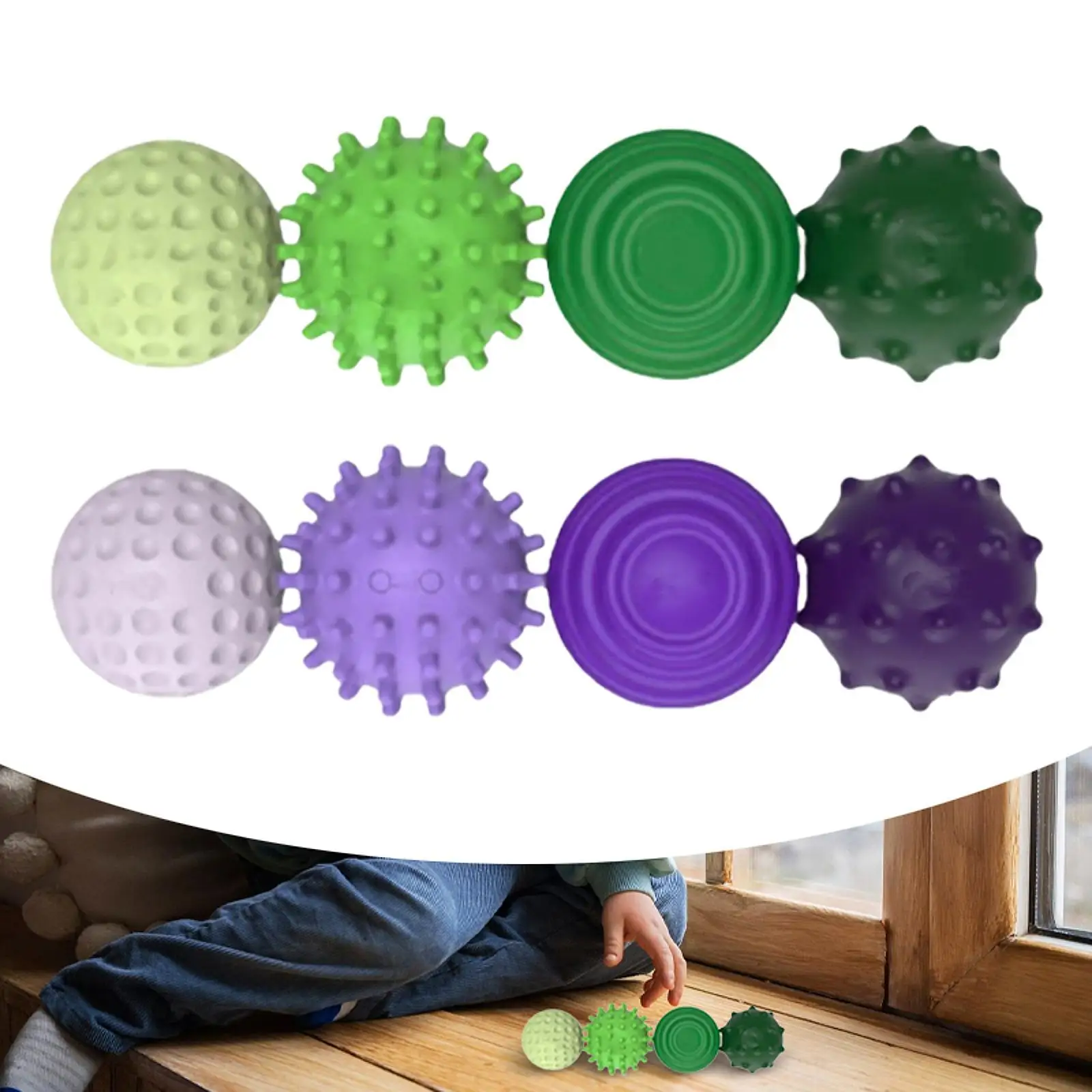 12x Sensory Toys Textured Multi Balls Set for Party Favors Children Birthday