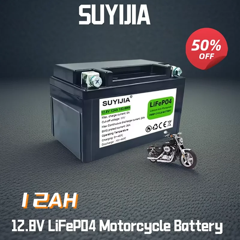 

12.8V 12AH Original 32700 battery LIFEPO4 electric vehicle battery with BMS 12V lithium phosphate electric motorcycle battery