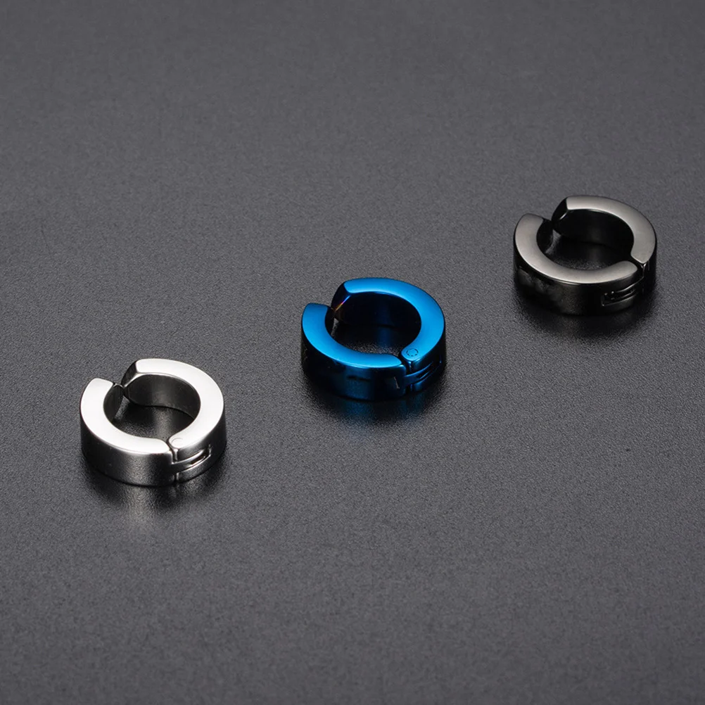 5 قطعة مشابك الأذن وأزرار حلية على الأقراط مشبك الظهر على الأقراط لطيف الفولاذ المقاوم للصدأ الكفة النساء التصميم الإبداعي