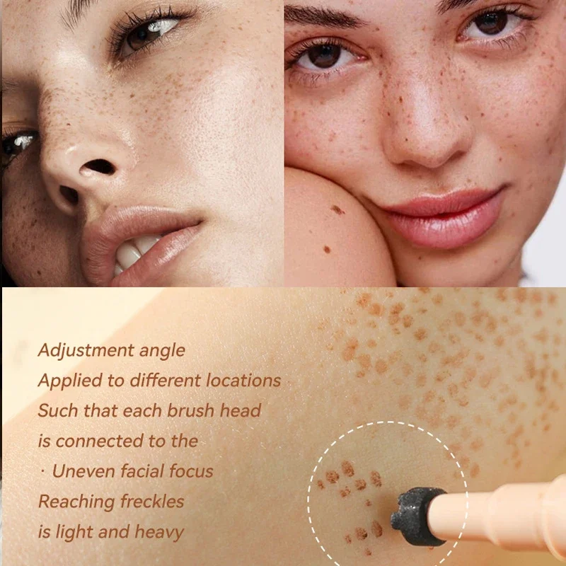 Natural Face Fake Freckles Pen, Impermeável, Lifelike, Caneta Sardas para Olhar de Longa Duração, Ponto Ponto, Ferramentas de Maquiagem, Cosméticos