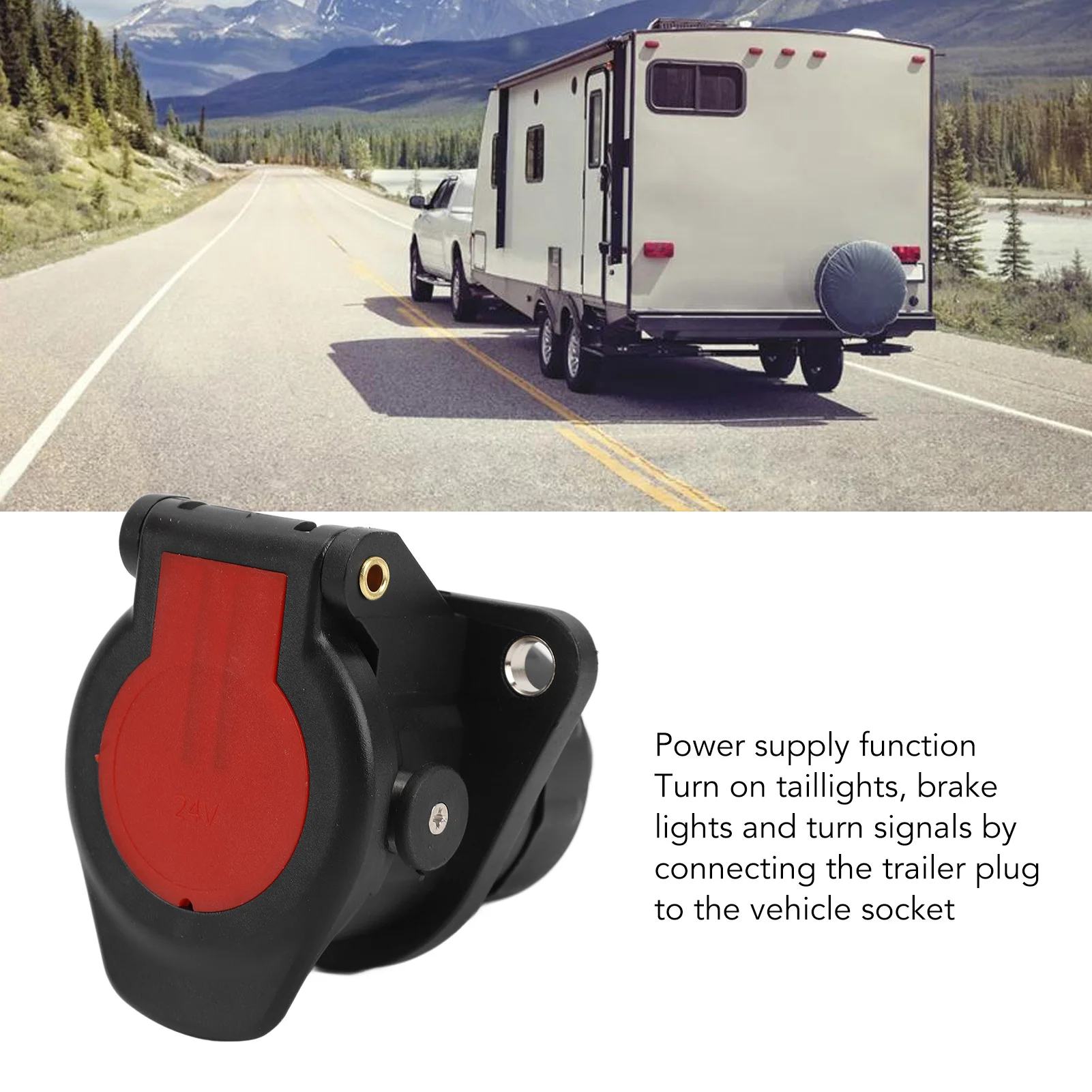 24 فولت 15pin مقطورة التوصيل موصل مقبس محول أداء مستقر لقارب القافلة RV