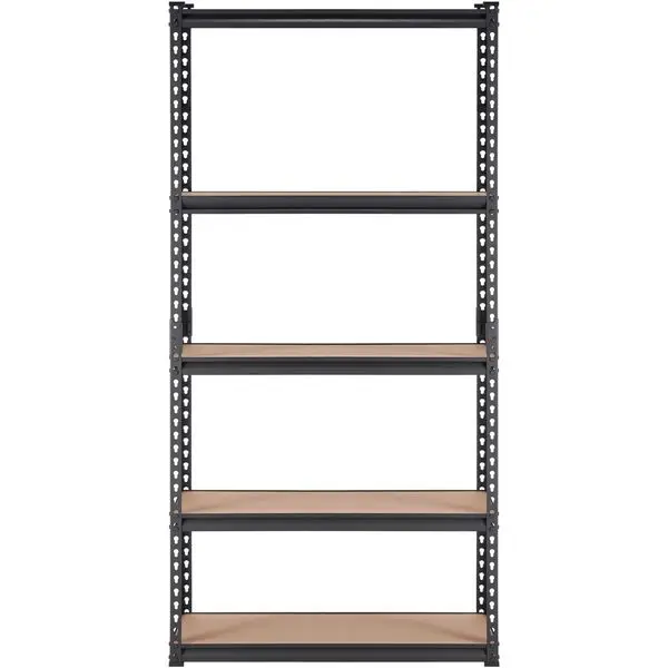 

VEVOR Storage Shelving Unit, 5-Tier Adjustable, 2000 lbs Capacity, Heavy Duty Garage Shelves Metal Organizer Utility Rack, Black