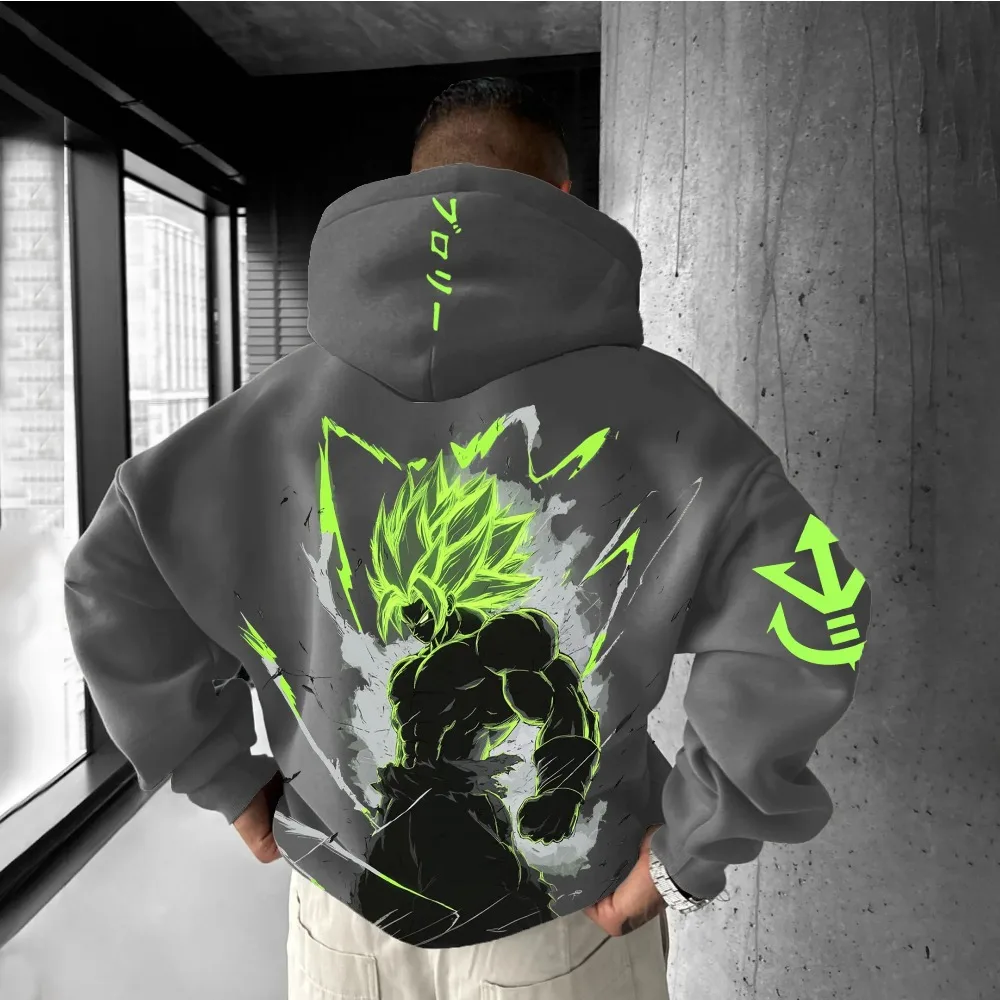 Son goku anime outono inverno hoodie masculino rua dragon ball harajuku 2025 hoodie vintage oversized de manga comprida feminino unisex topo