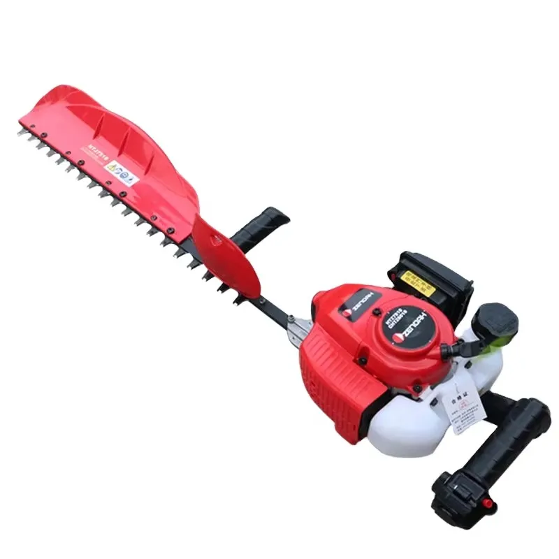 2 Stroke Powered Hedge Trimmer Powerful Portable Single Blade Design Easy Operation for Home and Professional Gardening Use