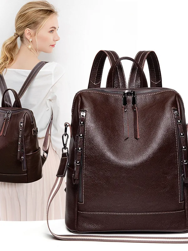 sac-a-dos-tendance-en-cuir-souple-antivol-pour-femme-grande-capacite-sac-de-voyage-style-coreen-a-la-mode-sac-d'ecole-multifonctionnel
