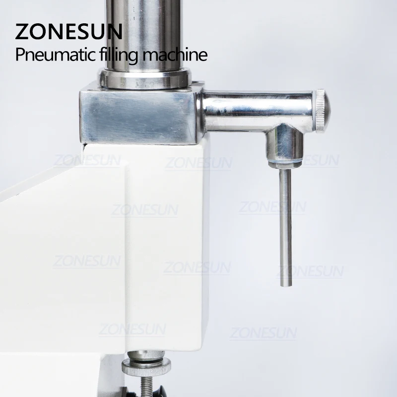 ZONESUN 5-50ml Semi Automatic Pneumatic Paste Filling Machine For Cream Honey Shampoo Cosmetic Paste Filler Thick Liquid