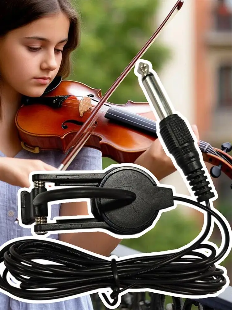 

Guitar Pickup Audio Jack Clip On Pickup For Acoustic Guitar Mandolin Bouzouki Violin Banjo Ukulele Lute Audio Accessories