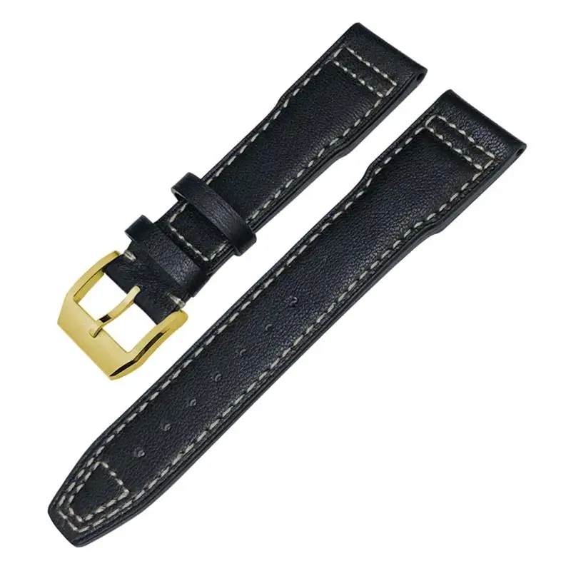 

PCAVO Genuine Leather Watchband For IWC Mark XVIII Le Petit Prince Pilot's Watch 20mm 21mm 22mm Cowhide Strap