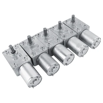 370 הפיך גבוה מומנט תולעת מנוע dc 12v הפחתת מנוע cw/cccw מנוע חשמלי 5 סל 