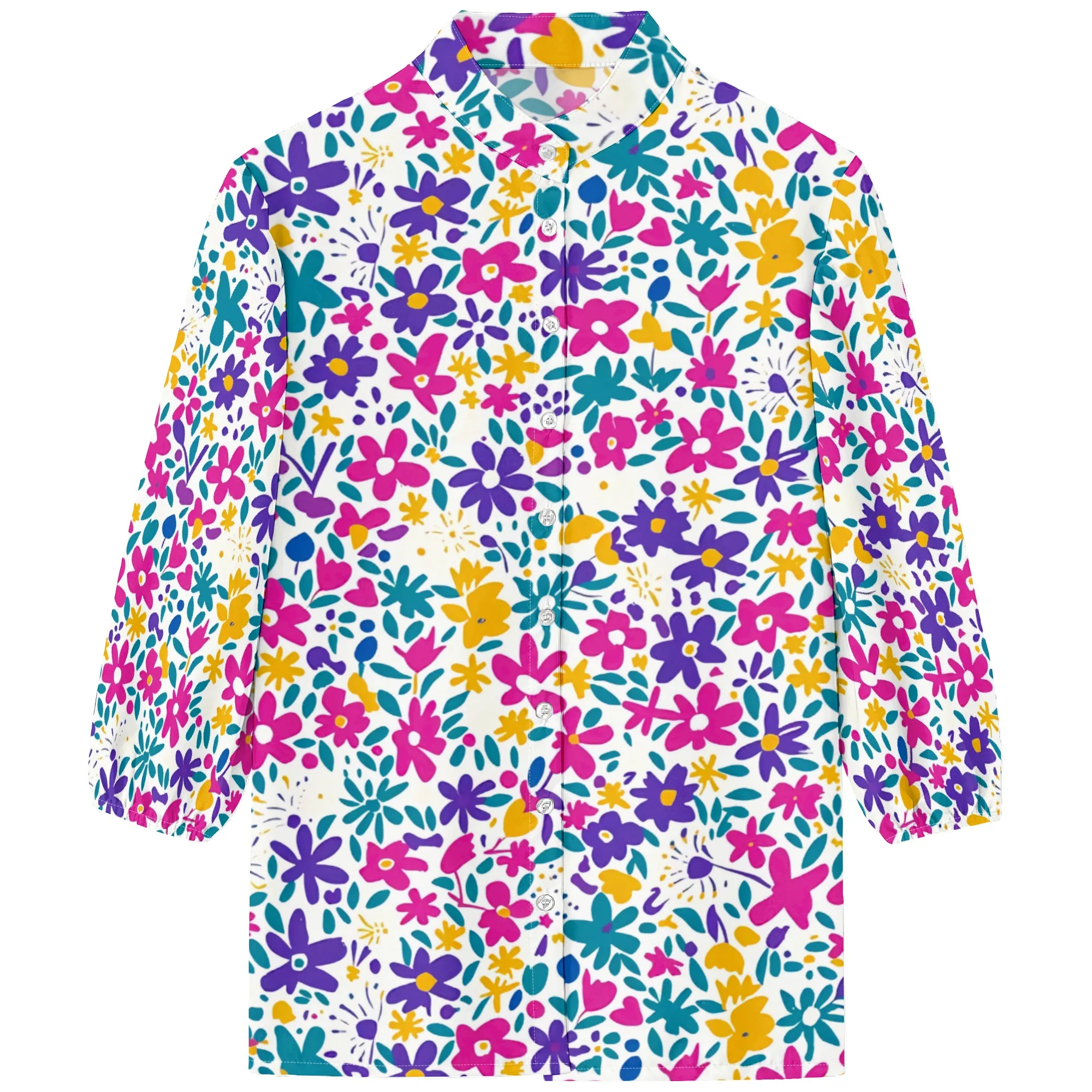 Рисунок 4 - Женские рубашки на пуговицах с цветочным узором