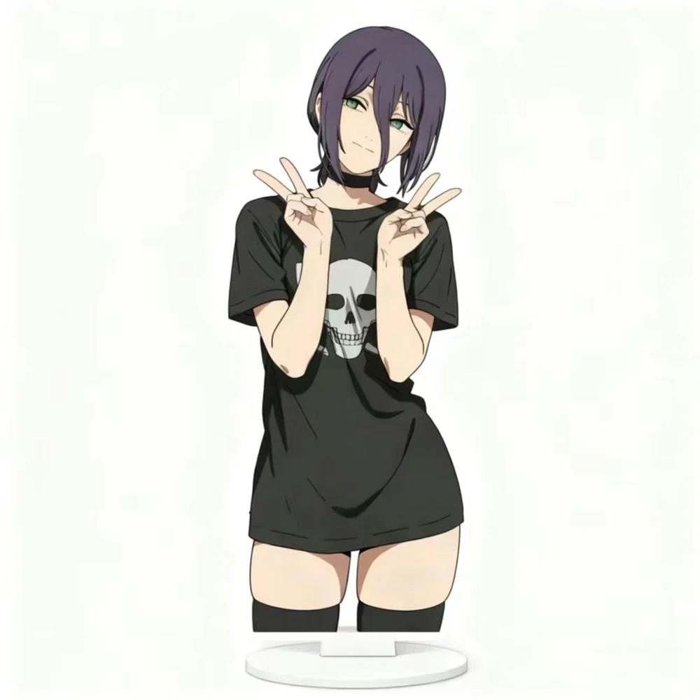 أنيمي بالمنشار رجل الفيلم Reze تأثيري حامل لطيف الشكل الاكريليك الدائمة لوحة سطح المكتب الديكور موضة الدعائم الطرف #2