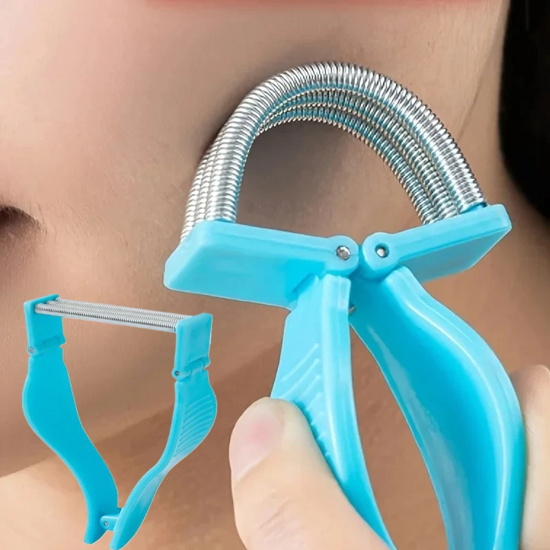 

2Pcs/Pack Facial Hair Remover & Epilator with Spring Mechanism, Facial Hair Removal Device for Women & Men