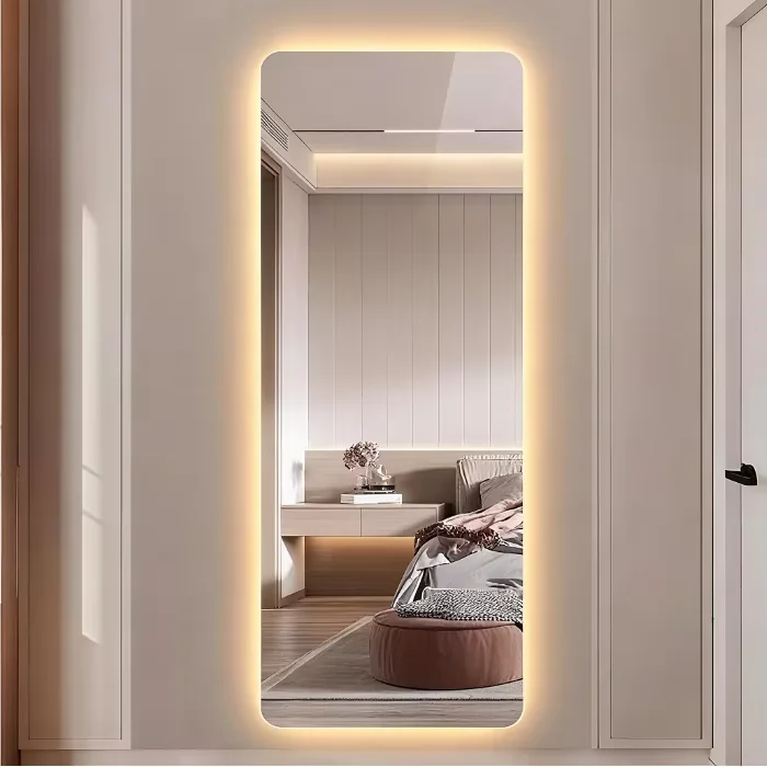 Led Mirror Bathroom Makeup Salon Bathroom Makeup Mirror with Light Smart Desktop Bathroom Mirror Light Full Length