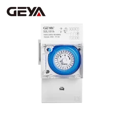 GEYA SUL181h Din Rail Analog Mechanical Timer 24 hours Switch 30 Minutes Electrical Programmable 110V 240V Timer