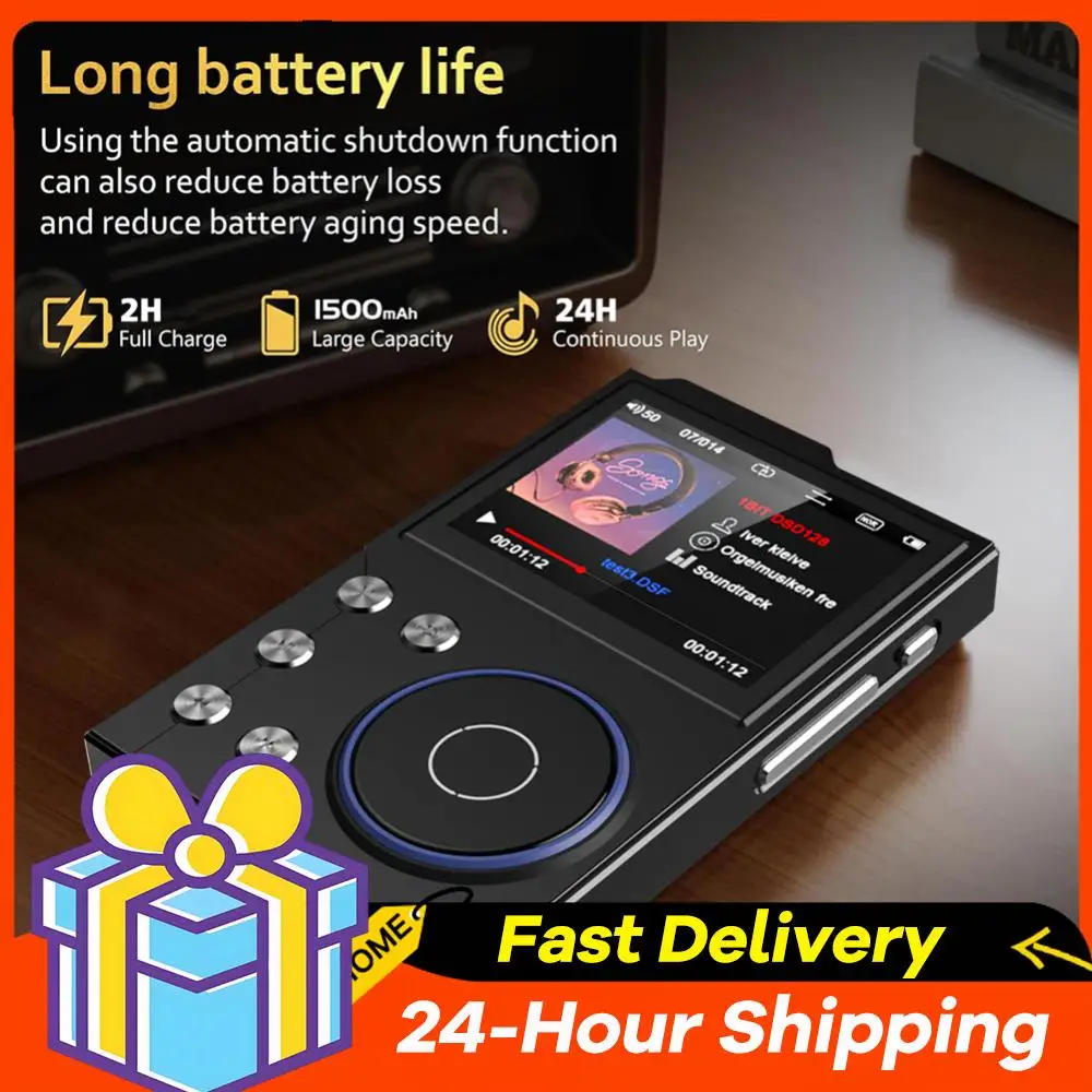 مشغل HiFi MP3 بدون فقدان DSD مشغل موسيقى صوتي رقمي متوافق مع بلوتوث 5.3 مشغل موسيقى رقمي يدعم ما يصل إلى 256 جيجابايت #4