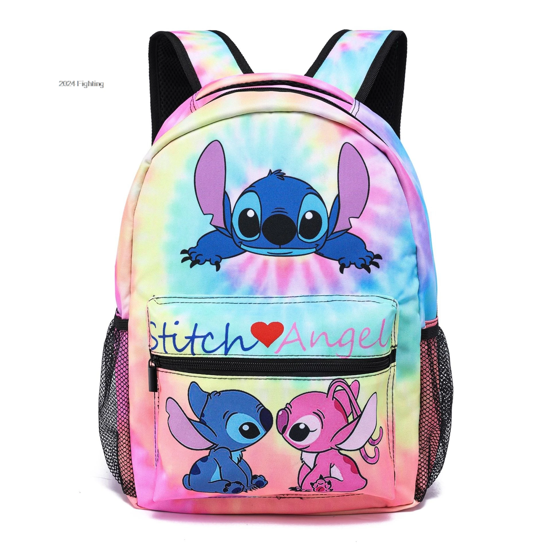 Plecak Lilo & Stitch dla kobiet Lekki nylonowy plecak dla nastolatków Duża pojemność Tornister studencki Podróżny Casual Mochilas