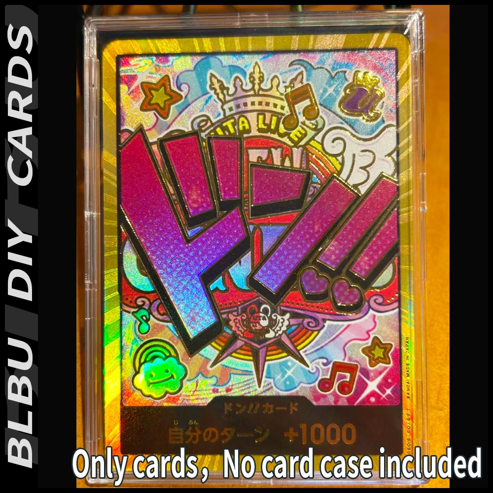 BLBU 1 قطعة OPCG TCG ذهبي دون!! بطاقة المجموعة The Best Prb-01 En Jp Super Parallel Zoro Perona Gold Flash BoaHancock Nico Robin