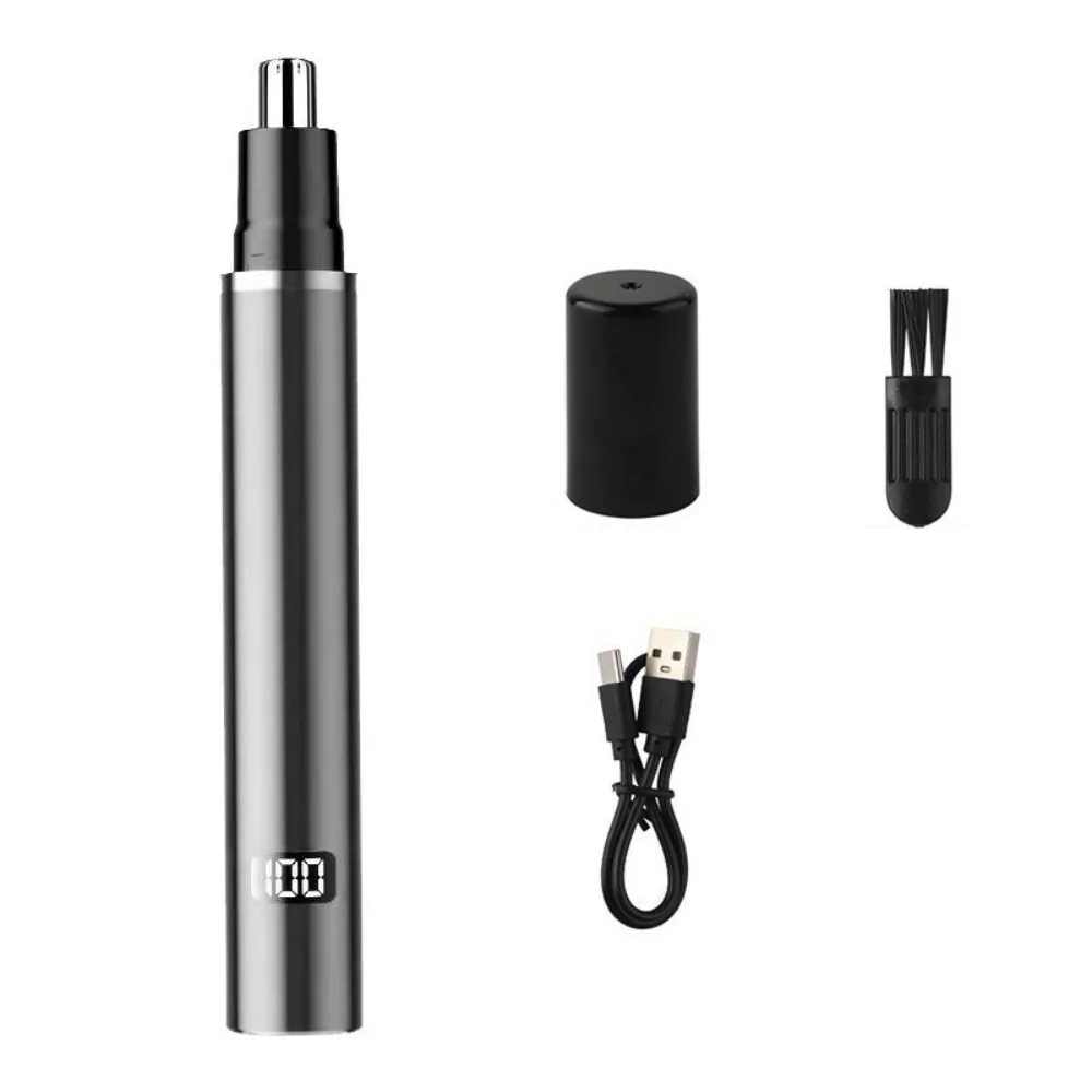 aparador-de-pelos-do-nariz-eletrico-recarregavel-usb-com-display-digital-a-prova-d'Agua-remocao-indolor-e-segura