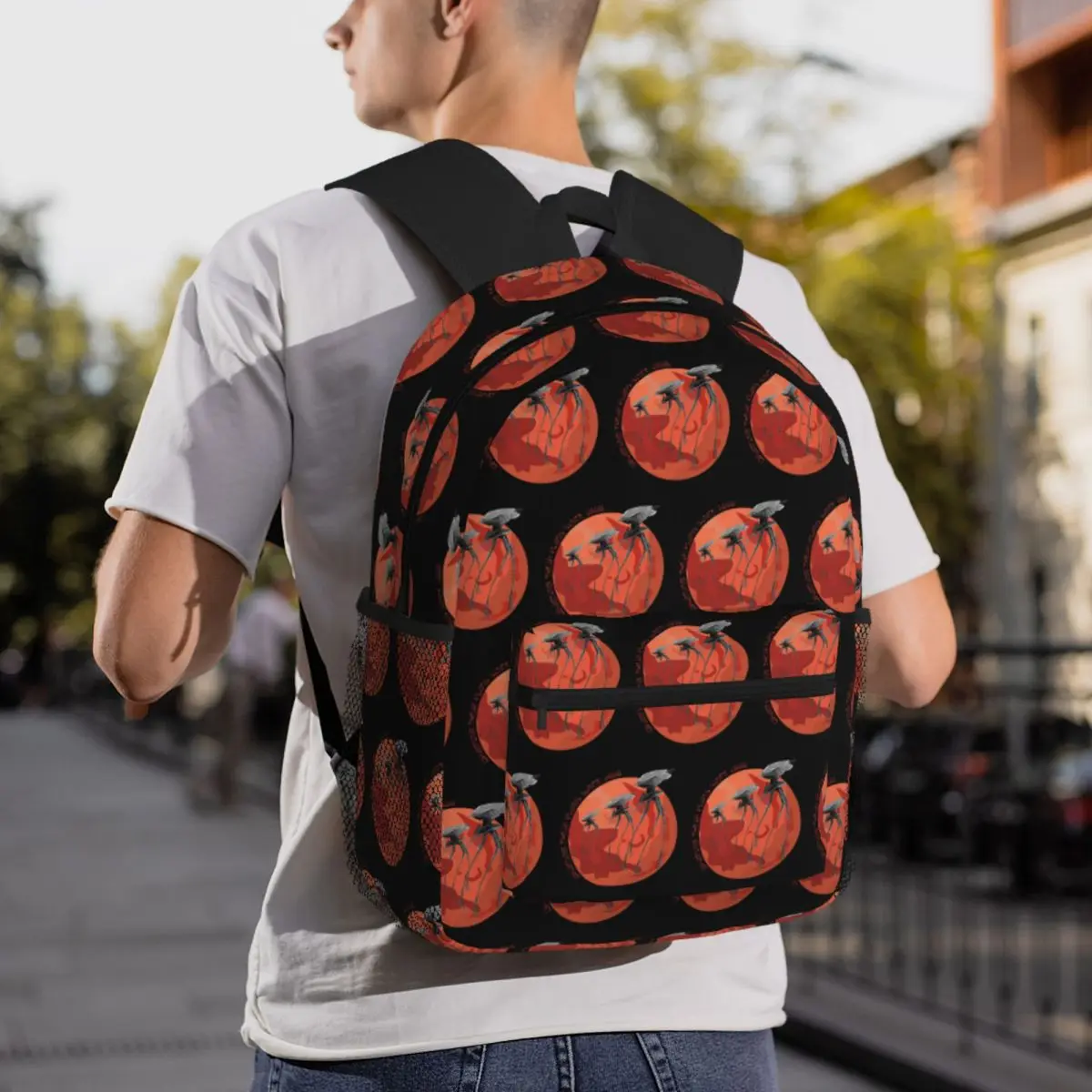 War Of The Worlds Drawing Their Plans Since 1898 Backpack Daypack Large Capacity BookBag School Bag Shoulder Bags for Men Women