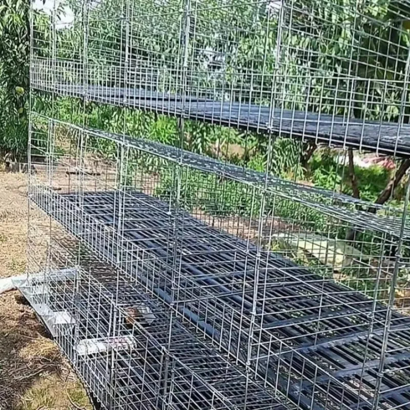 Breeding Rabbit House Rabbit Cages Tube 1 Set Rabbit Hutch Morethan 7 Years Feeder Drinker GF-RC001 Provided 40 Metal