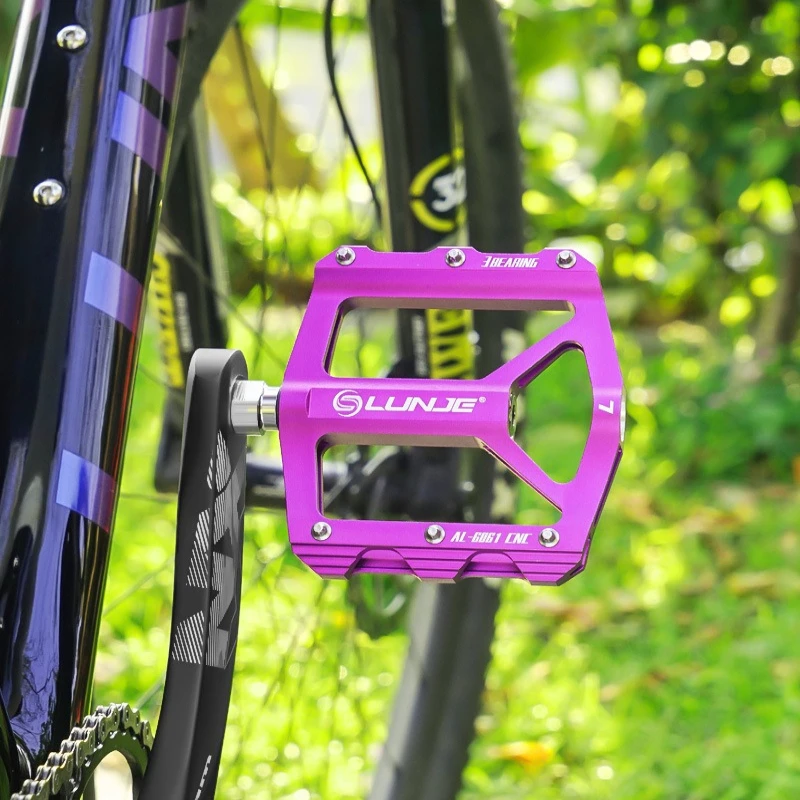 

Педали для горного велосипеда из алюминиевого сплава, увеличенные, противоскользящие, легкие, высокопрочные, прочные велосипедные детали