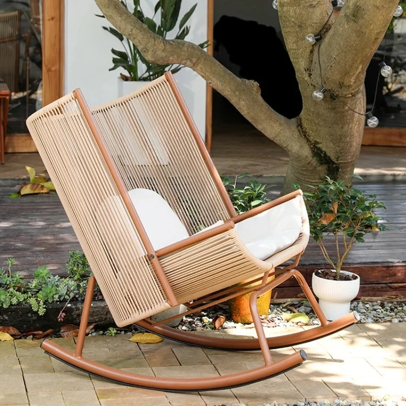 Courtyard Garden Lunch Break Chair Zixin Chinese Outdoor Balcony Leisure Sofa Rocking Chair