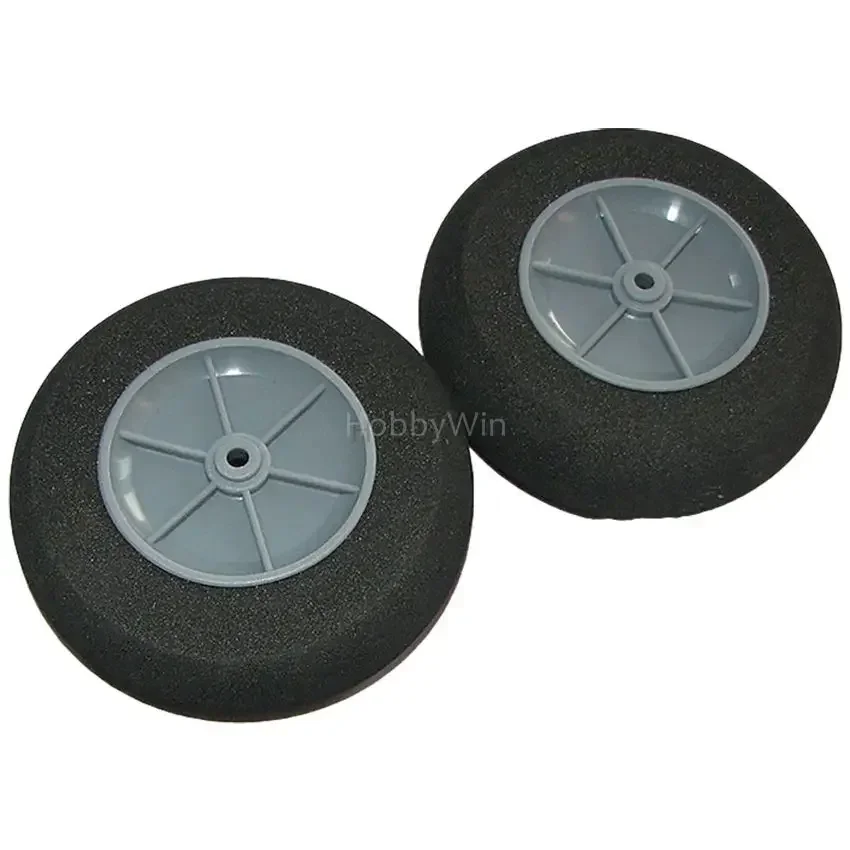 Pneu éponge EVA D105x4x30mm + moyeu en plastique pour train d'atterrissage d'avion modèle RC