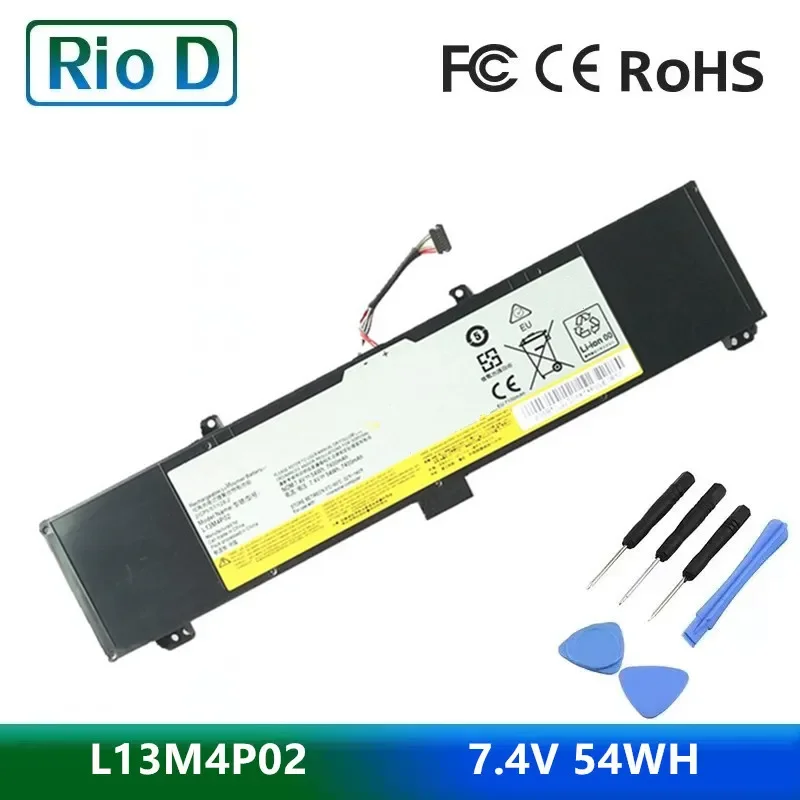 

7.4V 54WH L13M4P02 L13N4P01 Laptop Battery for Lenovo Y50-70 Y70-70 Y70 Y50P-70 121500250 Tablet PC 7400mAh