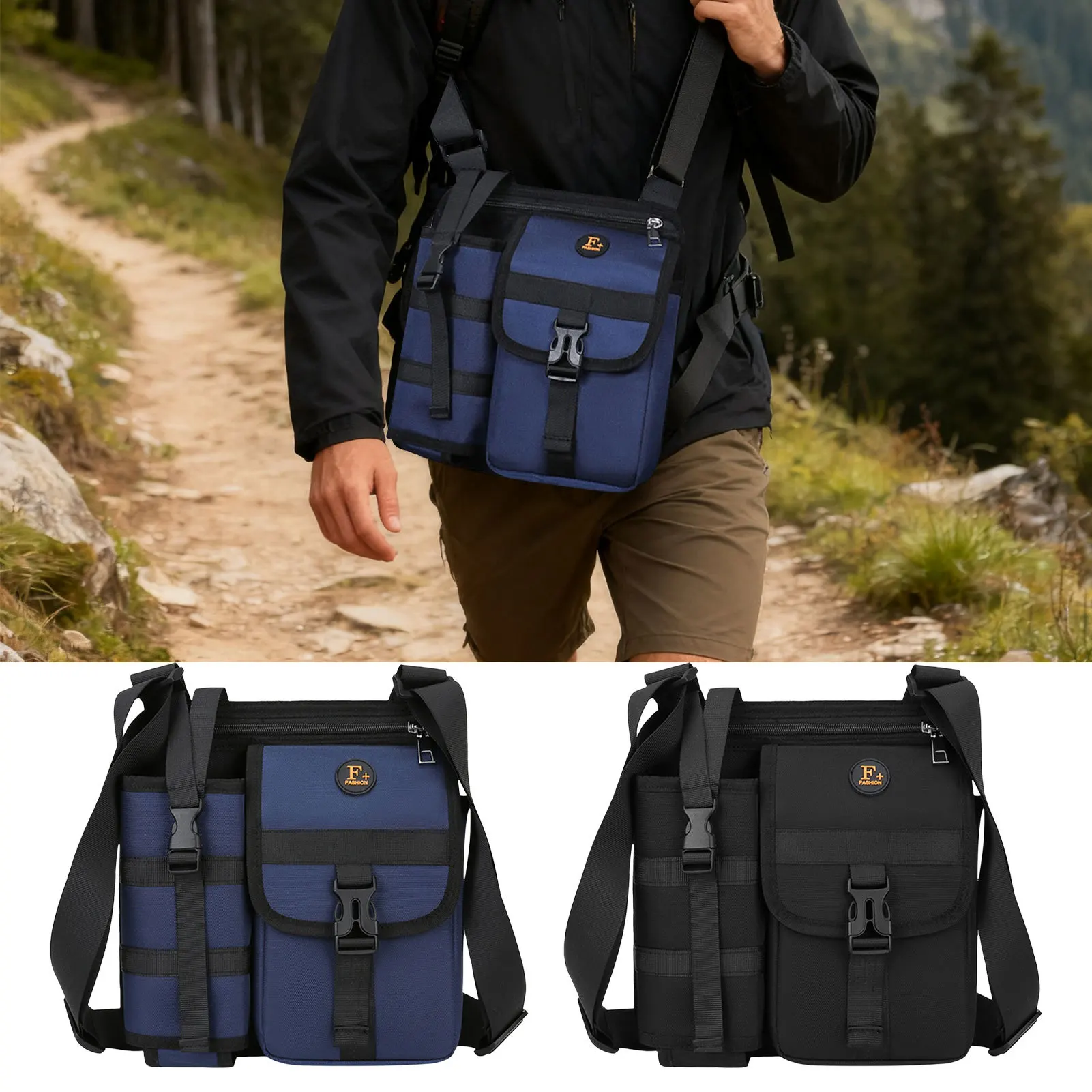 

Уличная сумка на плечо, водонепроницаемая походная сумка для кемпинга, мужская сумка для рогатки, удобная сумка для кемпинга, сумка через плечо