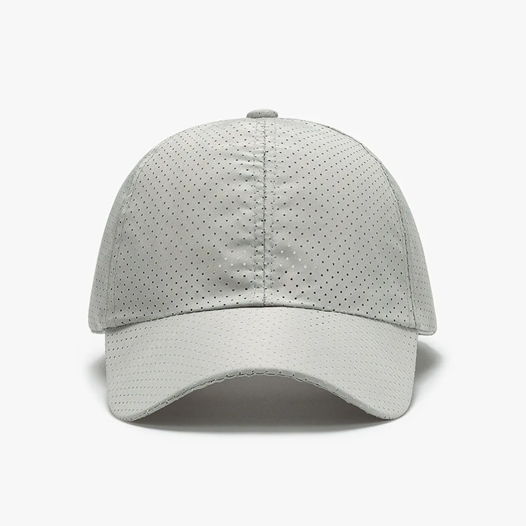 Baseballmütze, verstellbar, für Herren, Outdoor-Mütze, UV-Mütze, perforierter Sonnenhut für den täglichen Gebrauch, Outdoor-Sport, Angeln – Detail 4