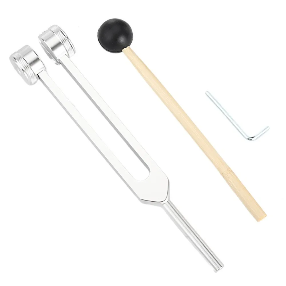 Cura Chakra Tuning Fork Set, Liga de alumínio, Terapia do som, Bio-Acústico, Colorido, Portátil, 128 Hz