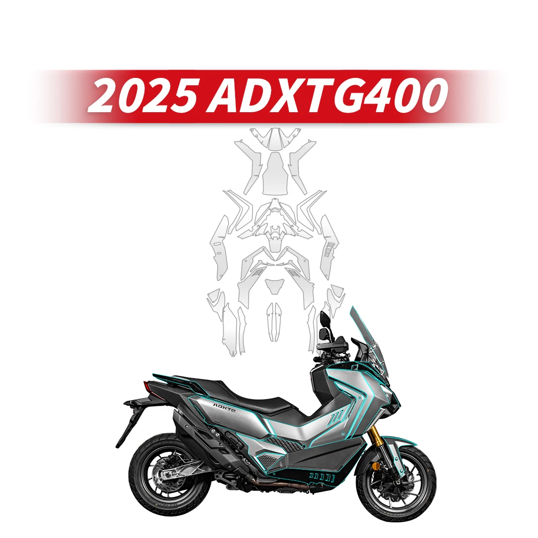 

For SYM ADX TG 400 2025 Motorcycle TPU TPH Clear Bra - Scratch Resistant, Self-Healing, UV Protection
