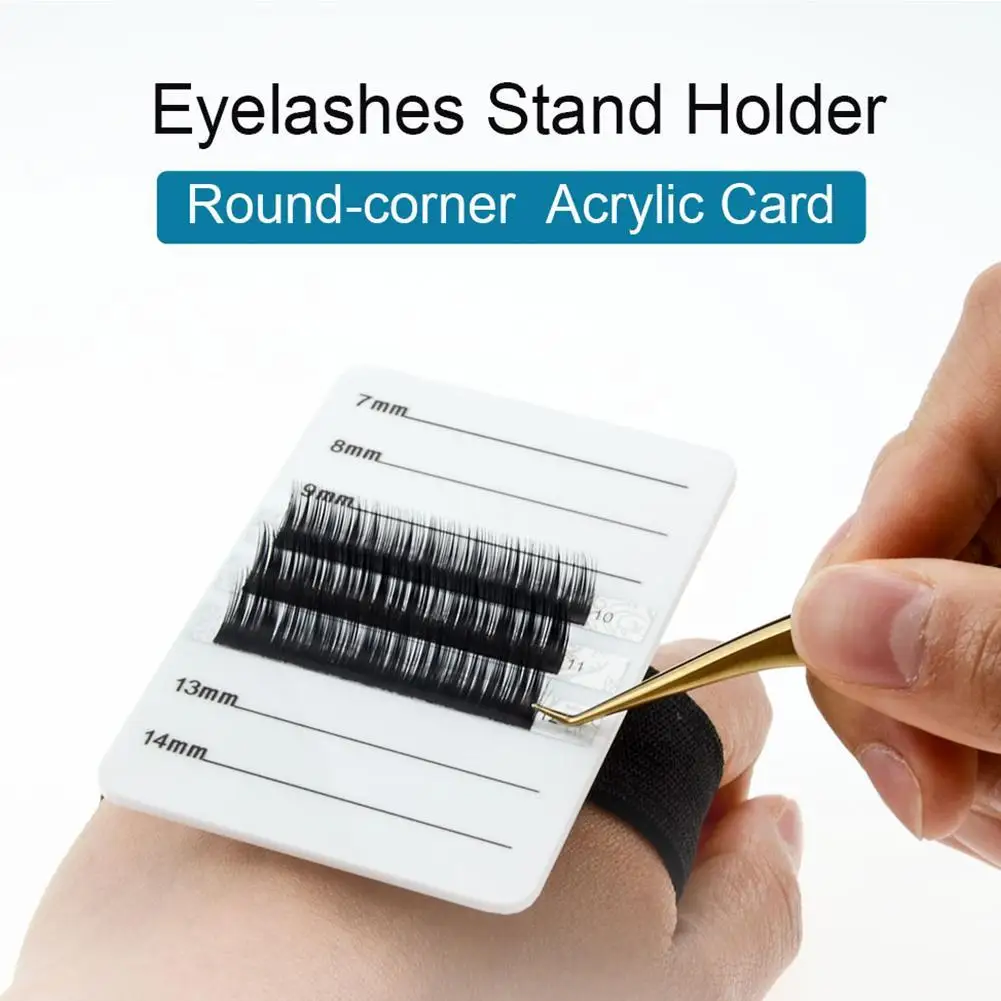 لوح أكريليك لتمديد رموش ، جزء واحد ، دعم لتمديد رموش صناعية ، حامل بلاط بحزام ، أدوات مقياس