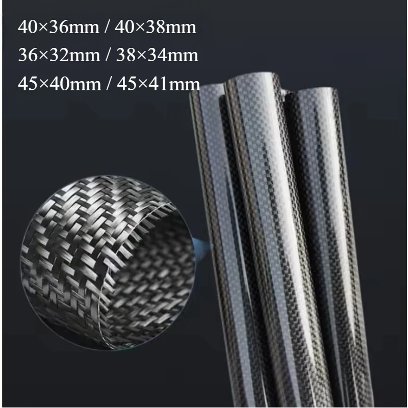 3K Full Carbon Fiber Tube OD 4 5 6 8 10 12 14 16 18 20 22 25 Mm Wall Thickness 0.5 1 1.5 2 2.5 3mm Twill Matte Glossy Surface